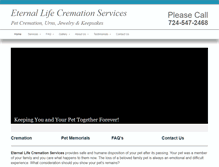 Tablet Screenshot of eternallifecremations.com